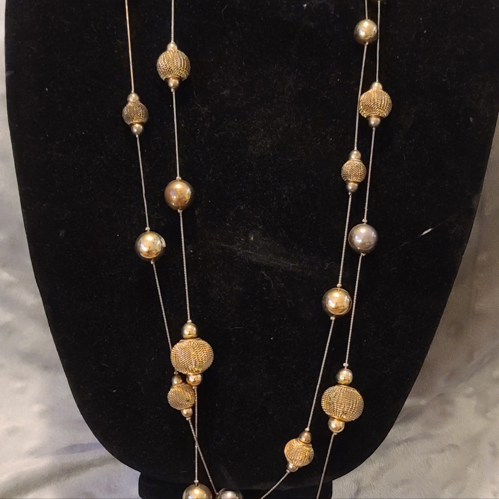 Long golg ball necklace